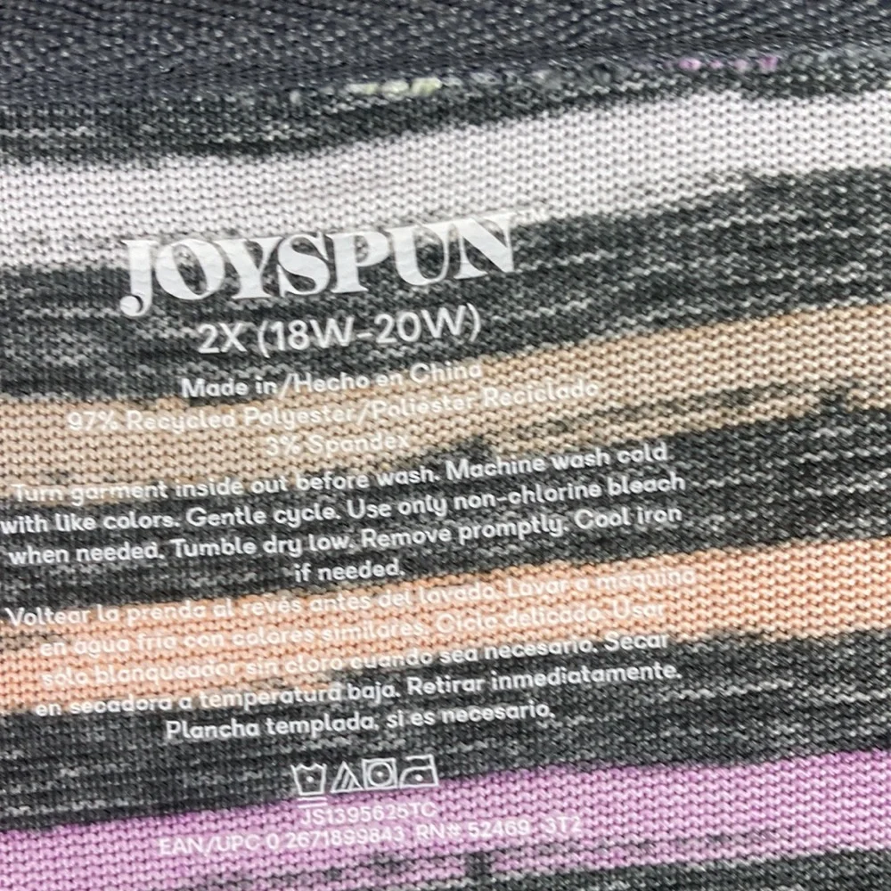 Joyspun Soft Long Sleeve Light Weight Two Pocket Jacket Size 2X New With Tags